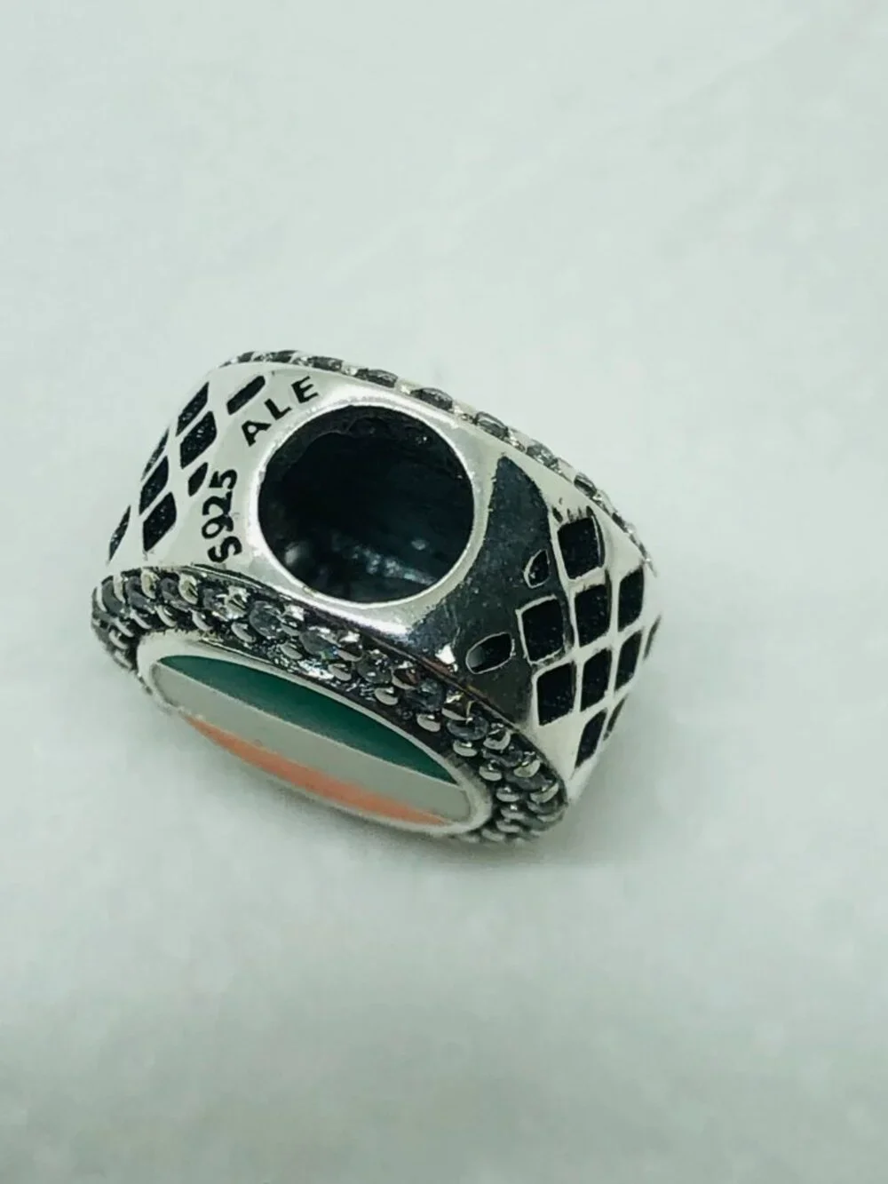 ✨ ✨Pandora Ivory Coast Flag Bead Charm S925 Silver with box
